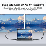 Mcbazel 80Gbps Ultra-Fast for Thunderbolt 5 Cable with up to 120Gbps Bandwidth Boost, 240W Charging Power, Supports 8K Display, Compatible with Thunderbolt 5/4/3, USB 4 and USB-C - 1m/3.3ft