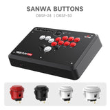 MAYFLASH F500 FLAT Elite All-Button Arcade Controller for PS4, PS3, Xbox Series X|S, Xbox One, Xbox 360, Switch, PC Windows, macOS, Android, Raspberry pi, Steam, Steam Deck, NEOGEO mini/Arcade Stick Pro