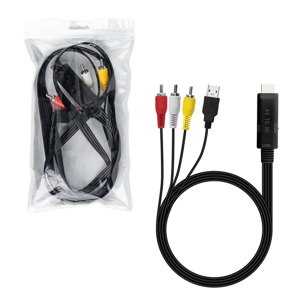 1,8 M AV till HDMI-omvandlarkabel#