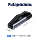 1000Mbps Type-C to RJ45 Adapter for Laptops/Tablets/Desktops/Smartphones/Handheld Consoles-C-RJ45#