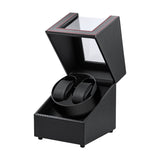 Kolfiber Automatisk Dubbel Klockuppdragare – Svart/Röd (USB W135T)