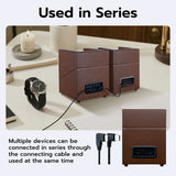 Mcbazel PU Leather Automatic Dual Watch Winder-Brown
