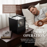 Automatic Three-Watch Winder with Open Cover Stop Function-Black(SKW113PU-3W/AM)