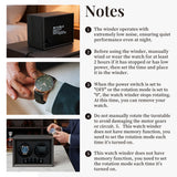 Ebony Pattern Automatic Two-Watch Winder Without Cover  - Black (SKW157)