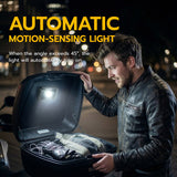 Parti 2 automatiska sensorlampor lämpliga för tältbagage/bilförvaringslådor/fiskelådor/campingförvaringslådor – svart (M1)#